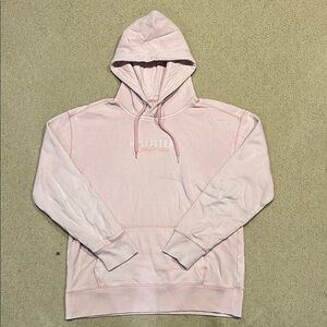 Hollister Men's Pink Hoodie Sweater